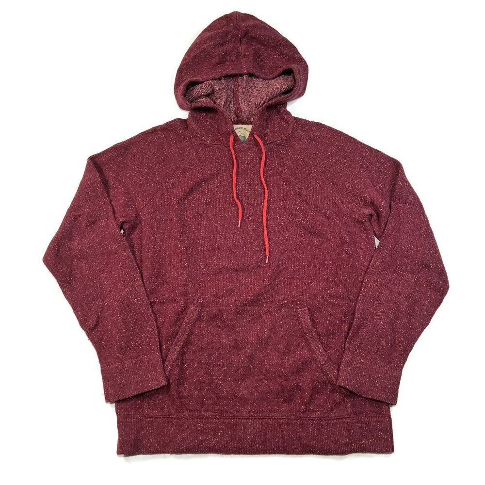 O'Hanlon Mills Mens Hoodie Medium Red Pullover Sweater